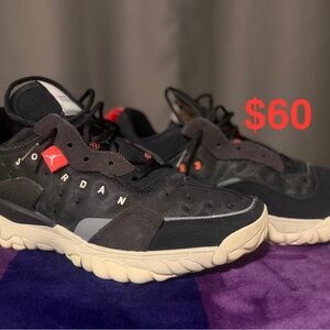 Jordan Black and Cream Men's Shoes